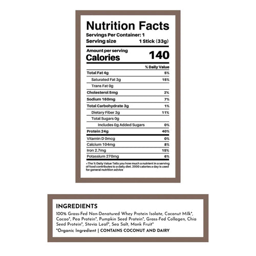 Chocolate Protein Powder - Individual Stick